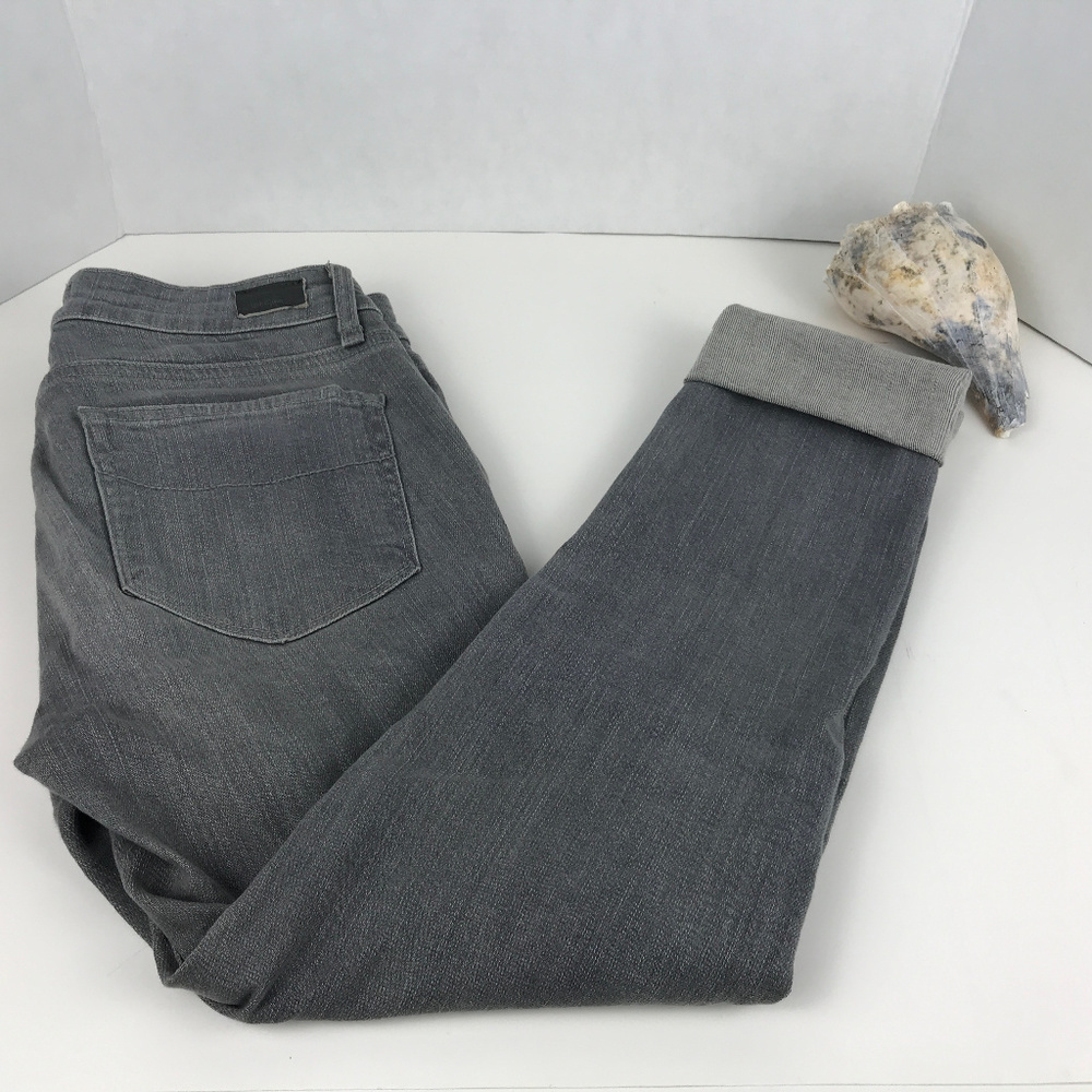 Paige jeans, grey skyline skinny, Sz 27